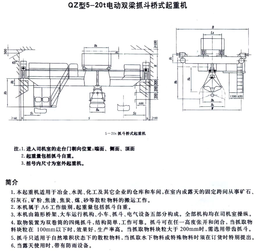 QZ型抓斗橋式起重機